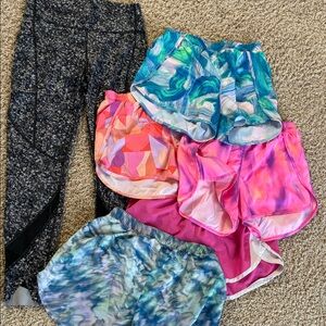 Girls' Active Shorts/Leggings lot-All size 14/16 all in motion/1 Athletic works